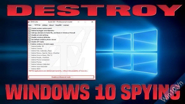 Destroy Windows 10 Spying 1.6.717