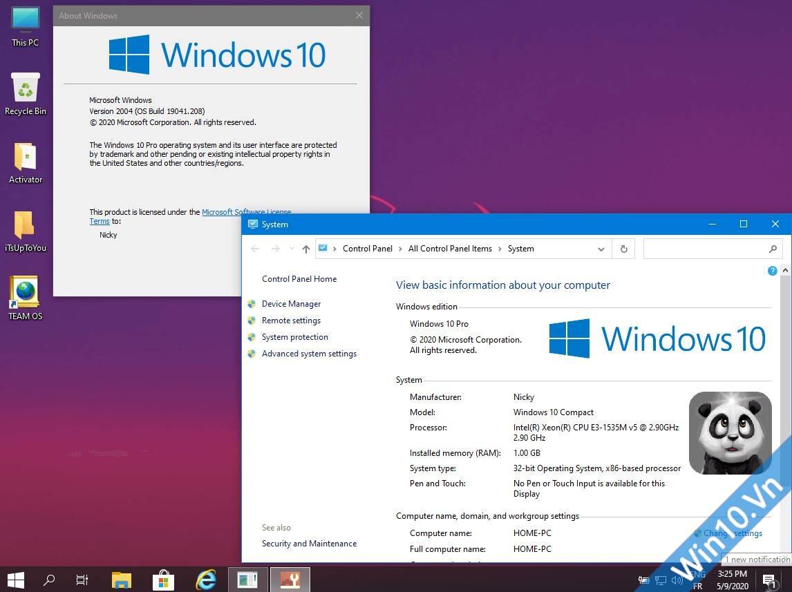 Windows 10 2004 (20H1) Compact & Lite 32bit