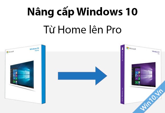 Nâng cấp Windows 10 Home lên Pro