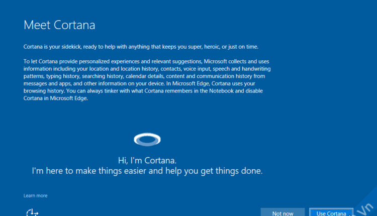 Bạn có muốn dùng Cortana không?