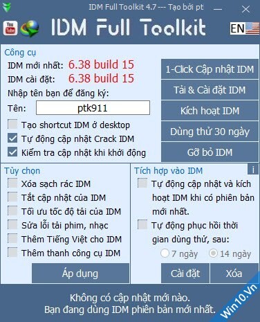 idm crack sẵn