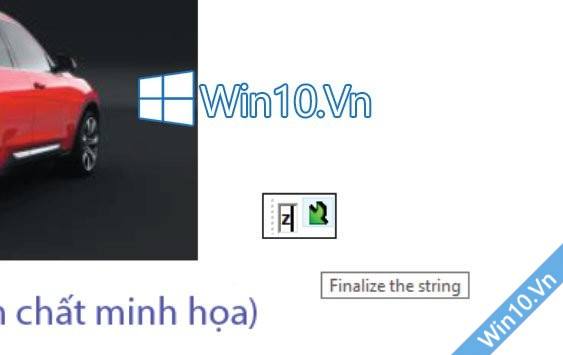 Finalize the string Windows 10